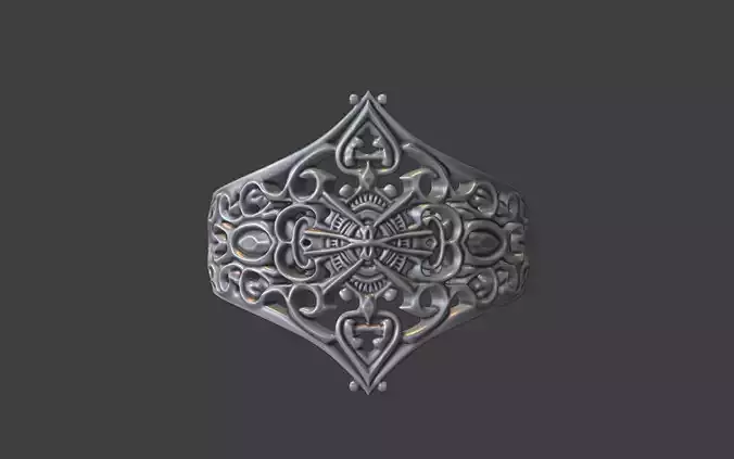 gothic style ornate ring