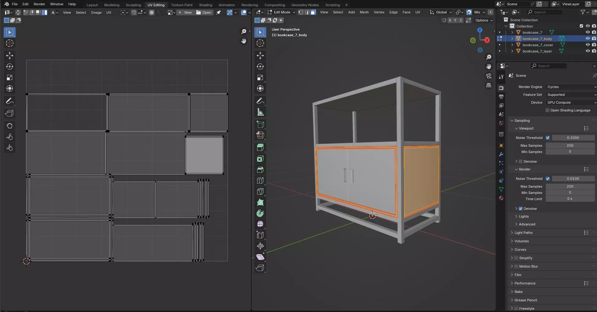 Bookcase CG24 3D model_10