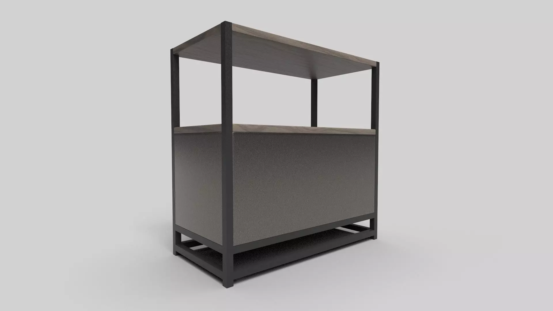 Bookcase CG24 3D model_2