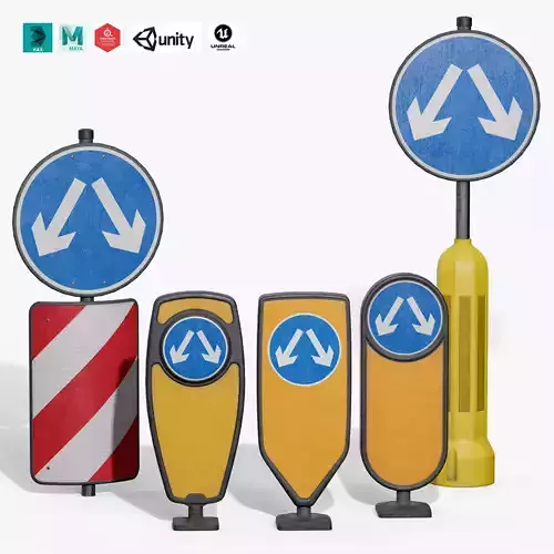 Traffic Bollard Island Pack