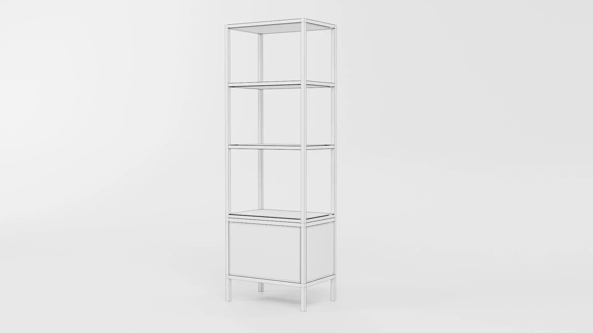 Bookcase CG25 3D model_6