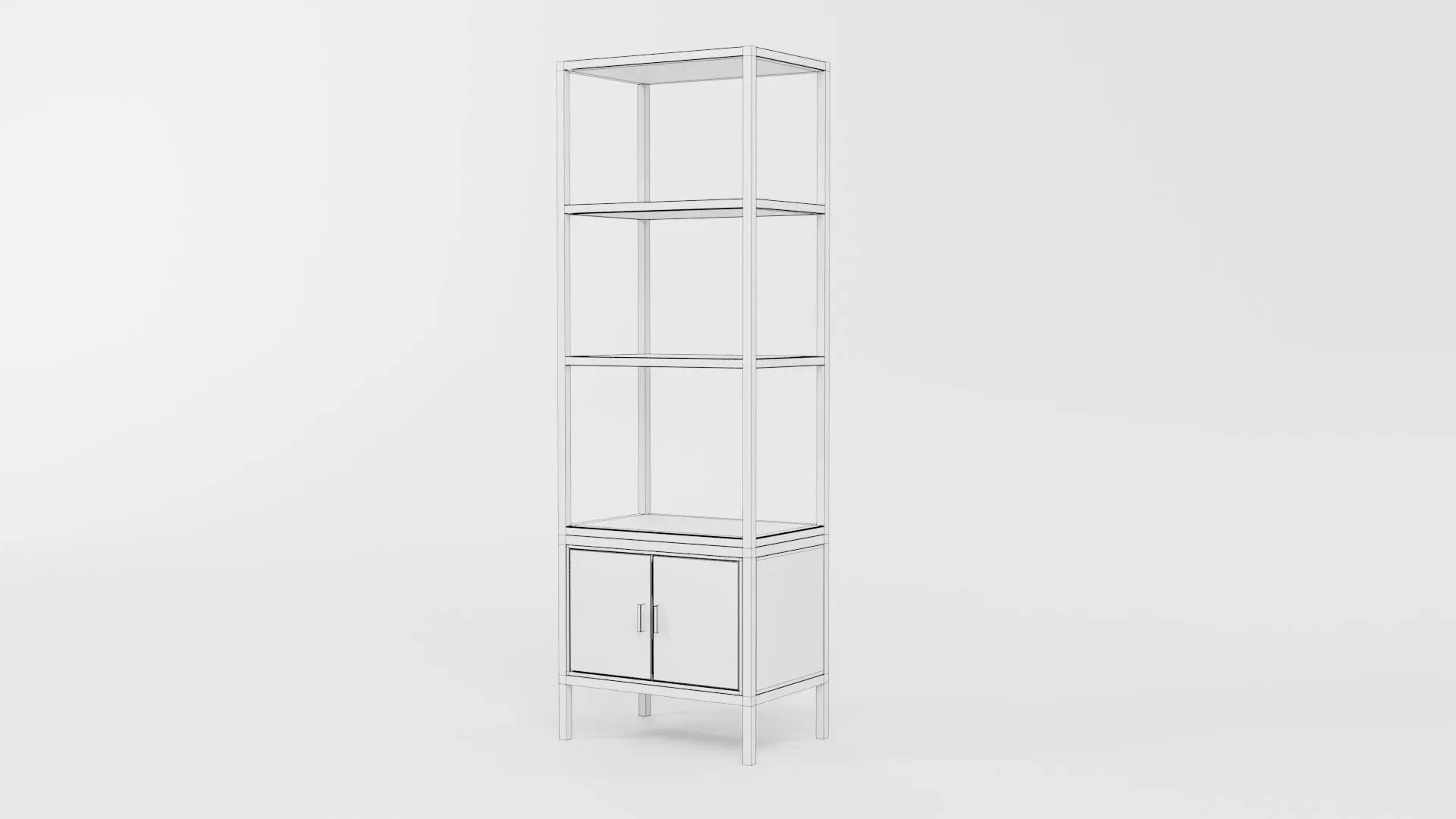Bookcase CG25 3D model_5