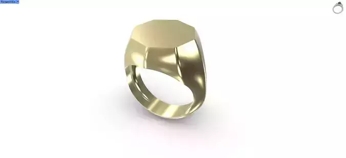Octagonal Signet Ring