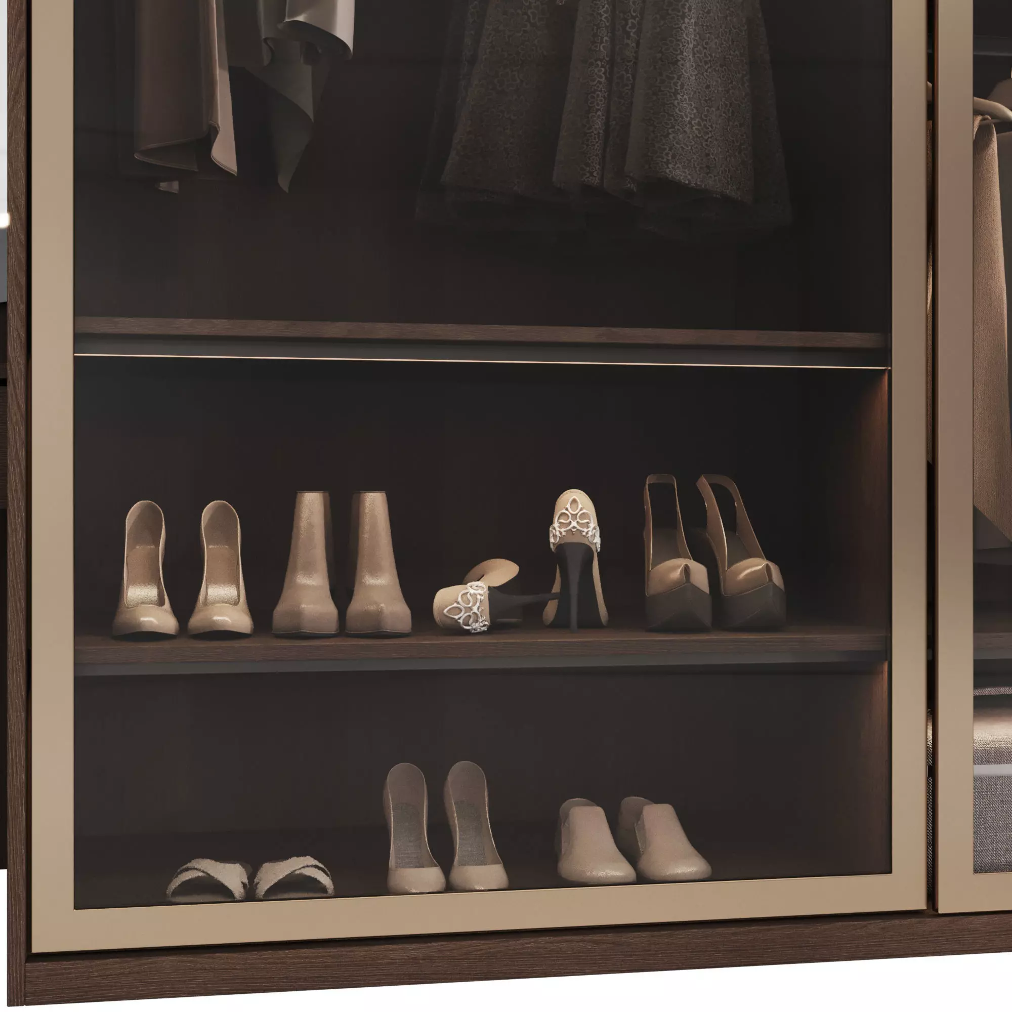 Wardrobe with filling 53 3D model_6