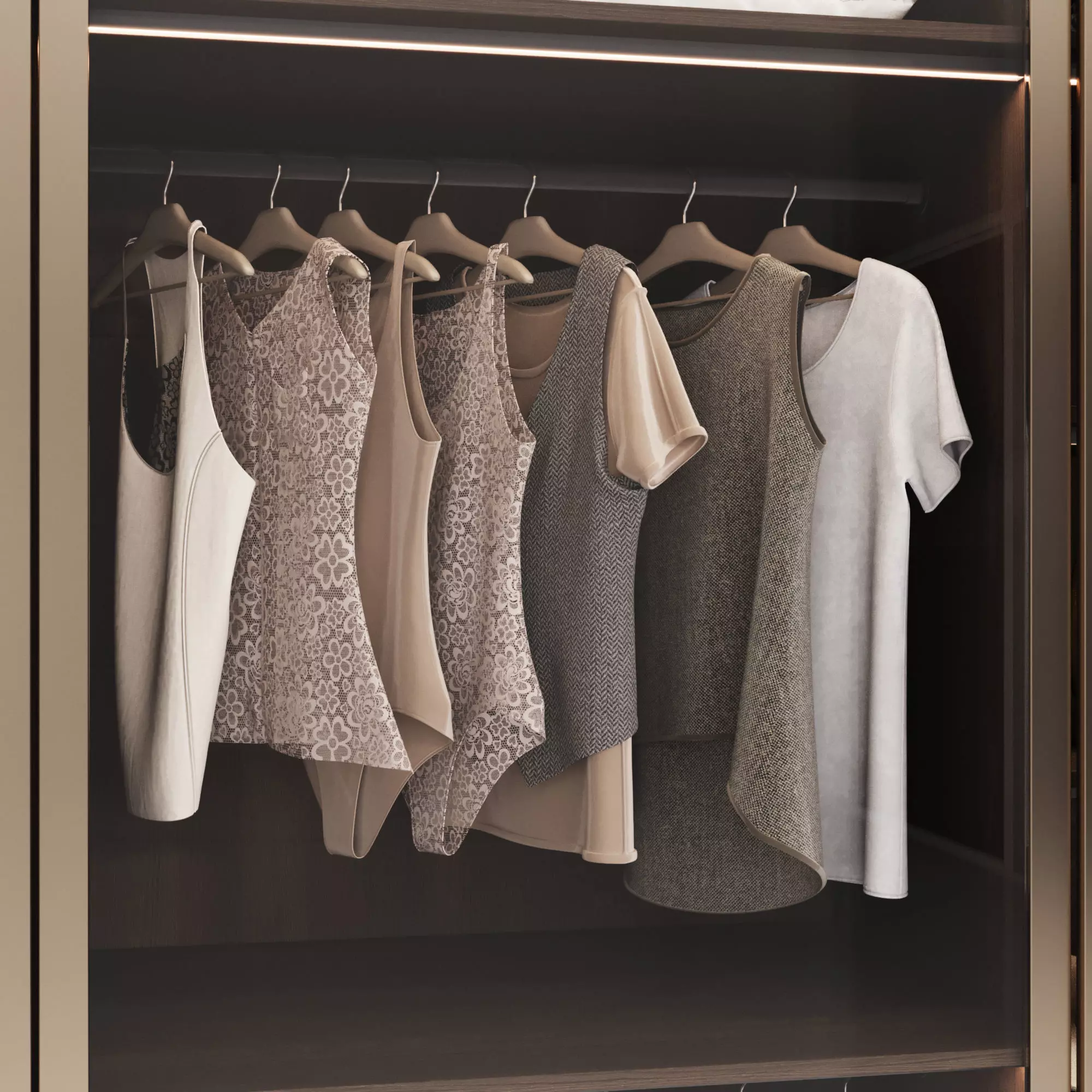 Wardrobe with filling 53 3D model_5