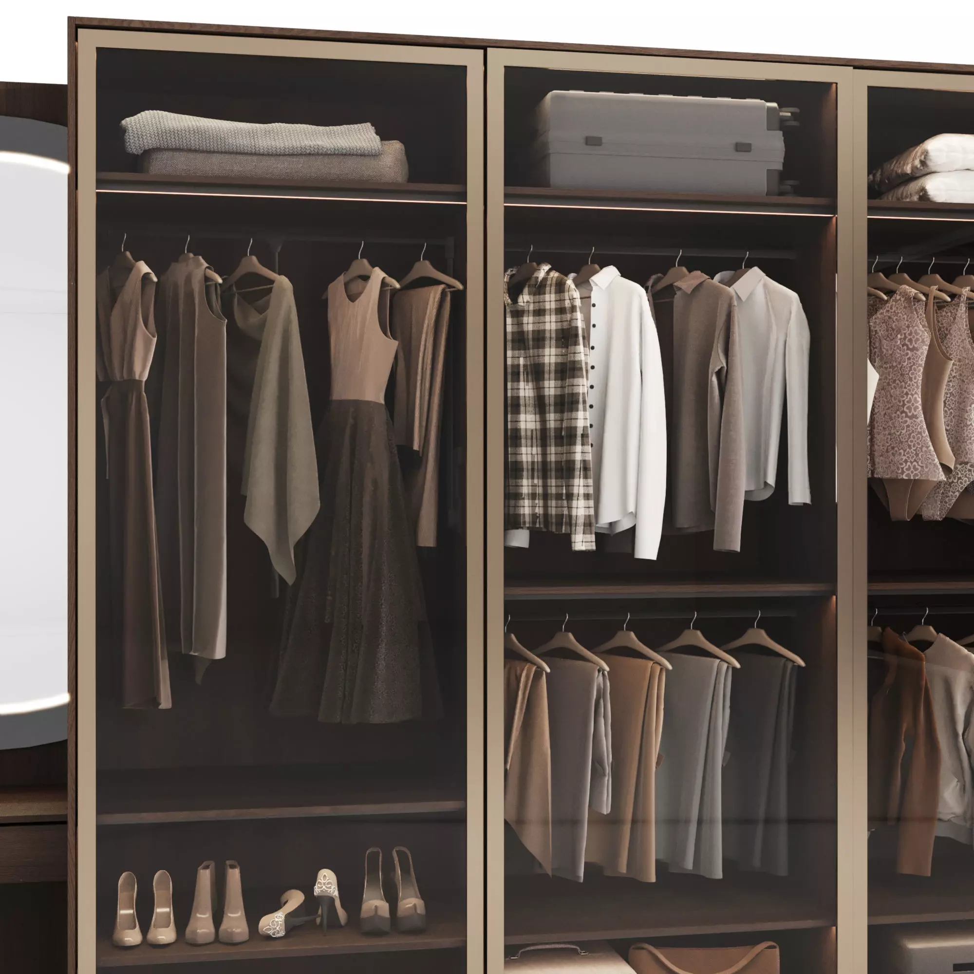 Wardrobe with filling 53 3D model_3