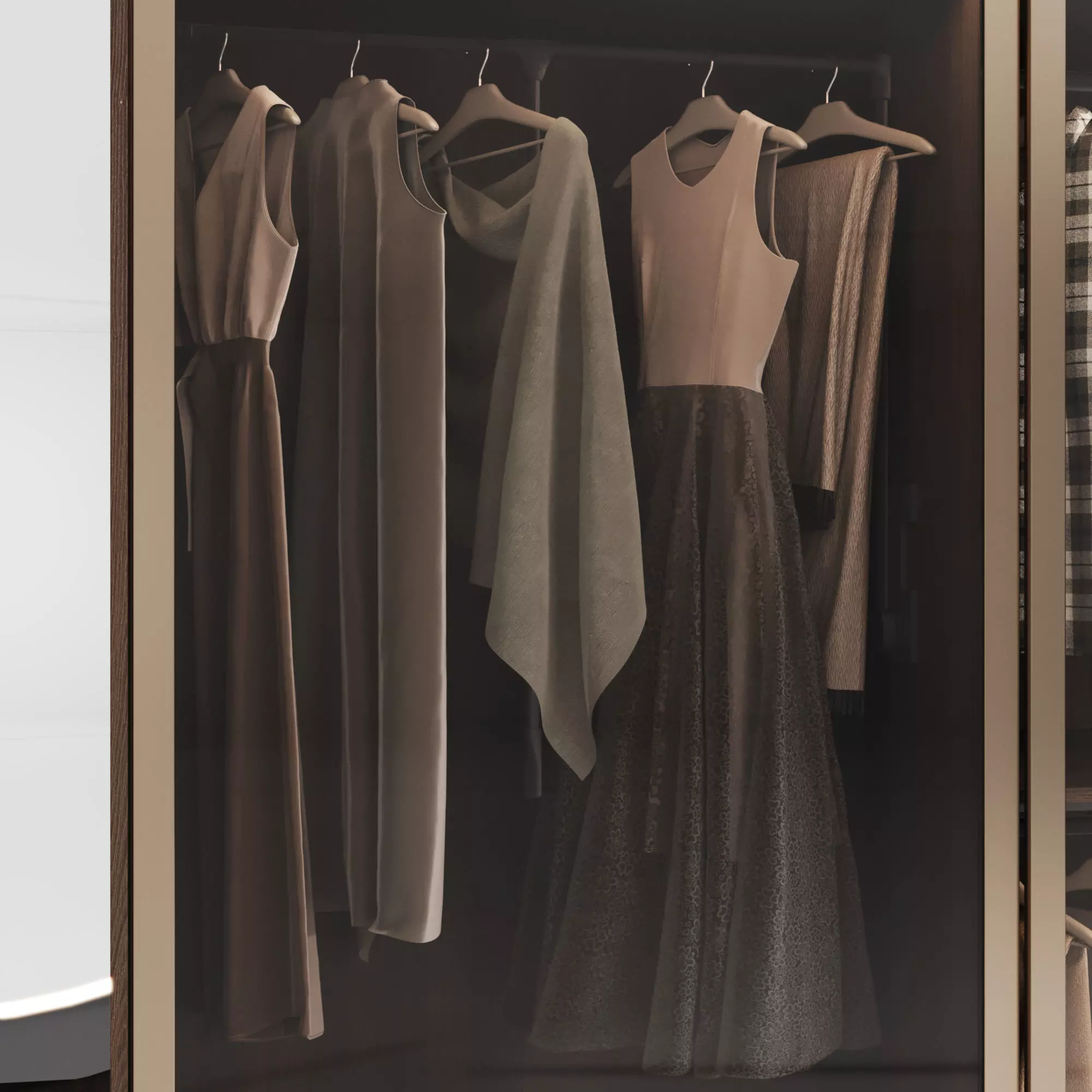 Wardrobe with filling 53 3D model_7