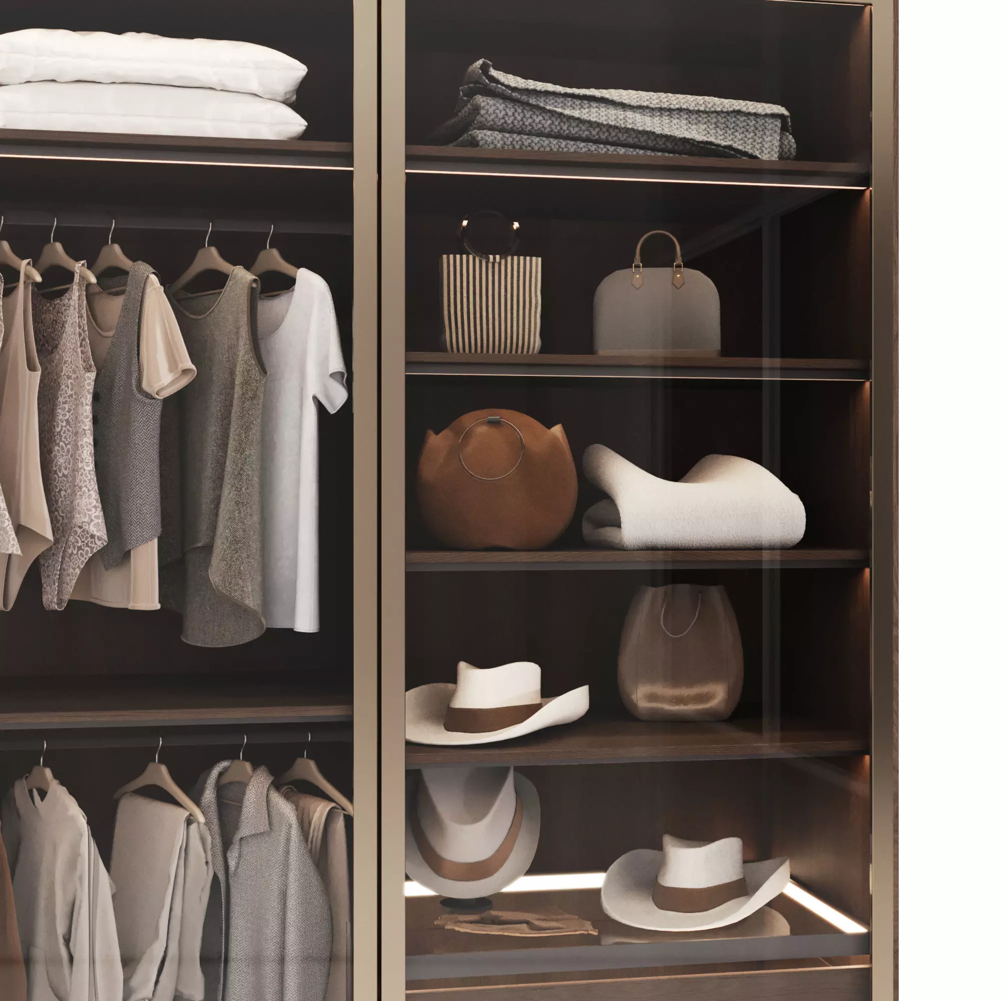 Wardrobe with filling 53 3D model_4