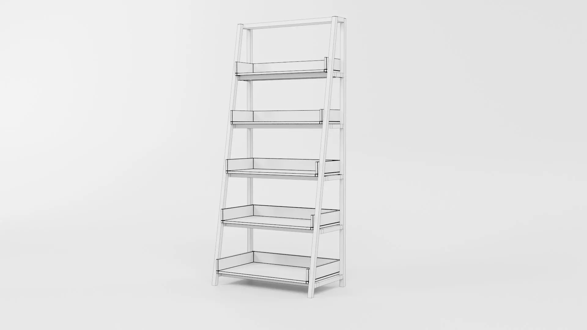 Bookcase CG26 3D model_5