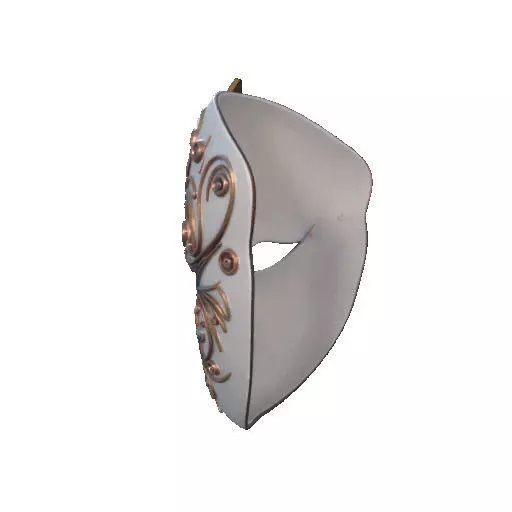 2332  Venetian Carnival Mask Color 3D Model  magic 3D print model_26