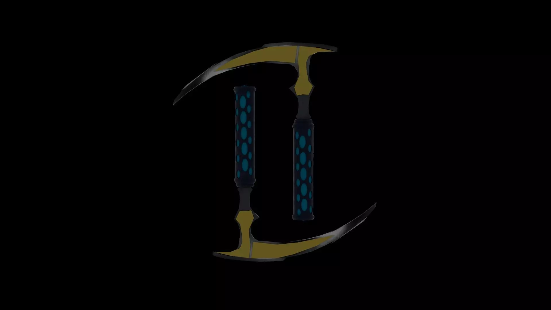 KAMA SWORD  Low-poly 3D model_0