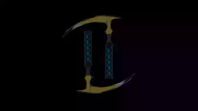 KAMA SWORD  Low-poly 3D model