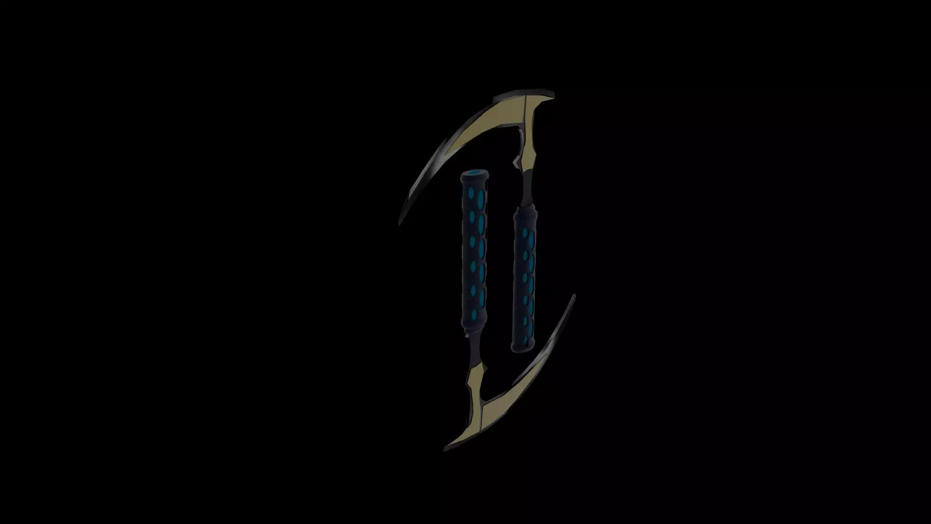 KAMA SWORD  Low-poly 3D model_1