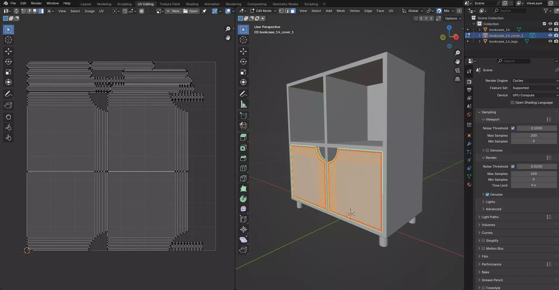 Bookcase CG31 3D model_10