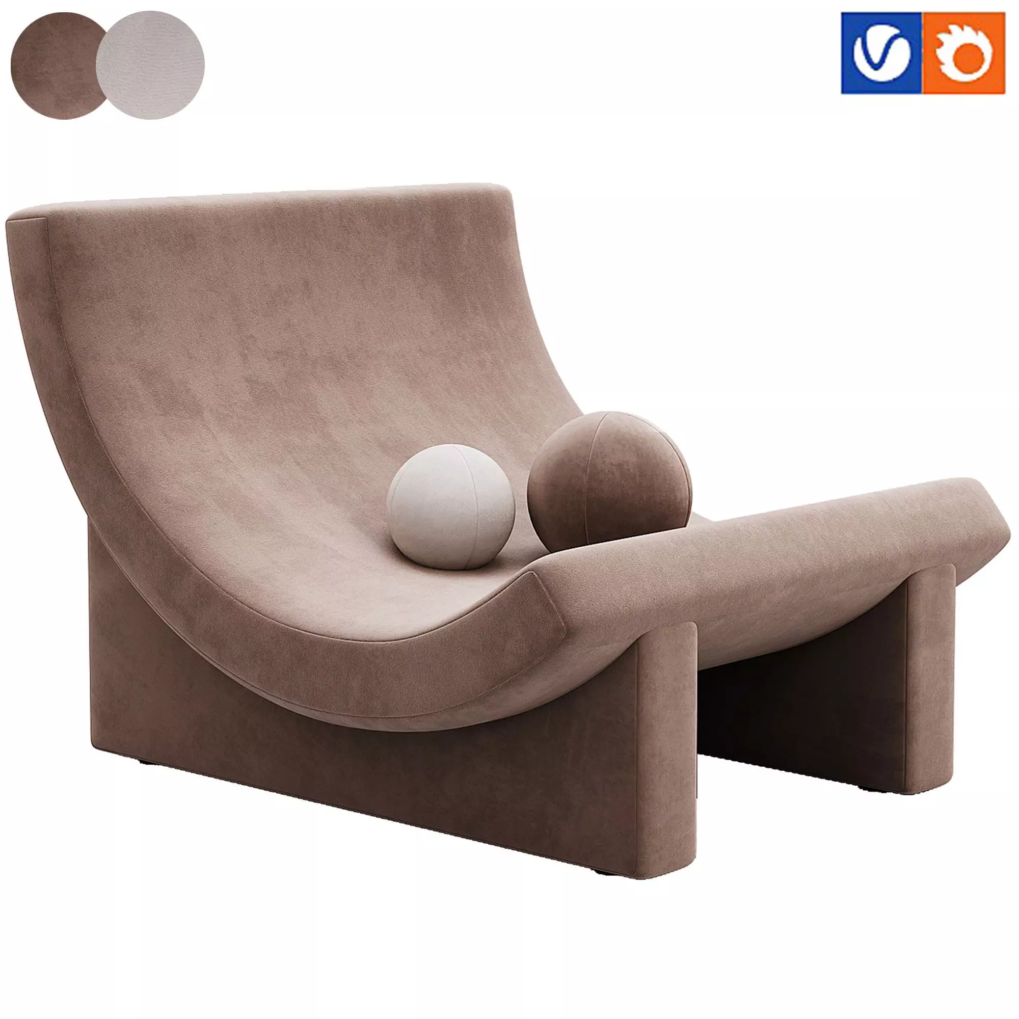 Trench 85 sofa By Acerbis 3D model_0