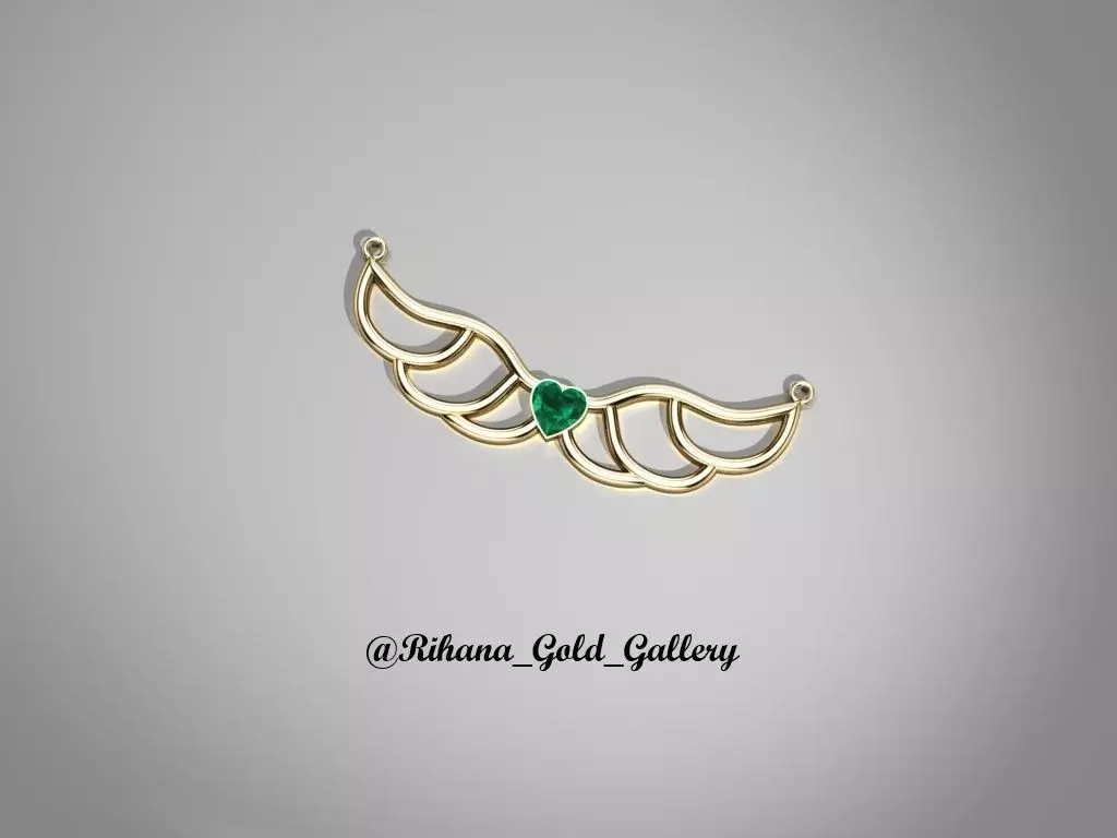 Angle Pendant 3D print model_3