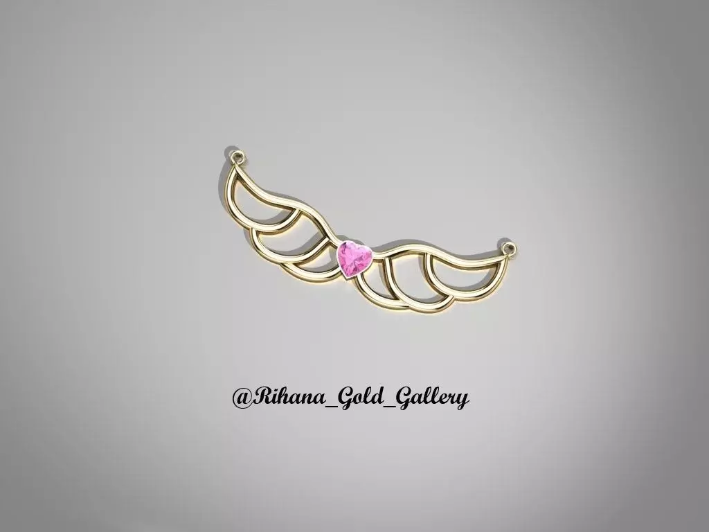 Angle Pendant 3D print model_4