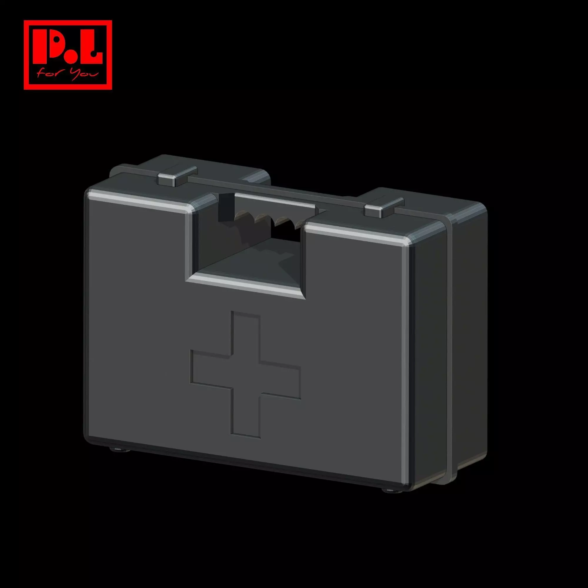 Car first aid kit 3D print model_0