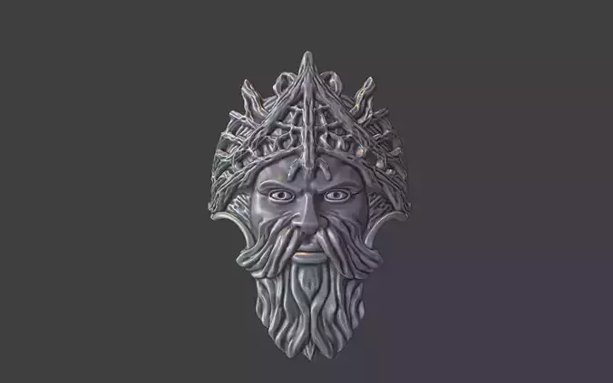the greenman celtic god ring