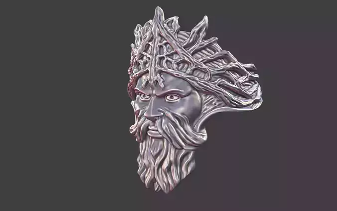 the greenman celtic god ring