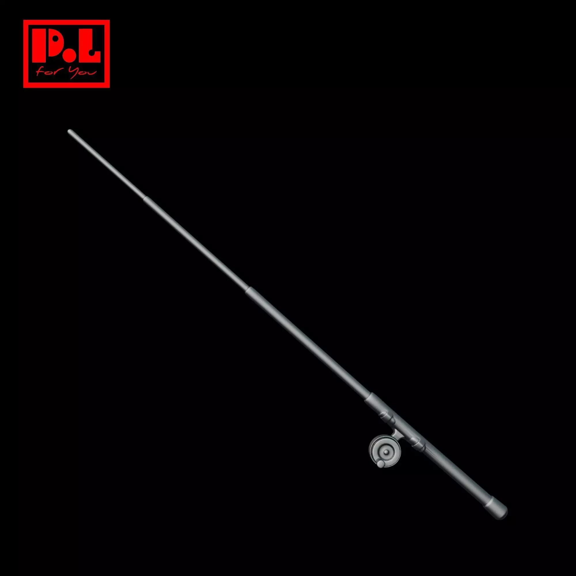 Fishing rod 3D print model