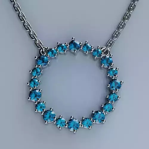 Pendant Diamond Circle