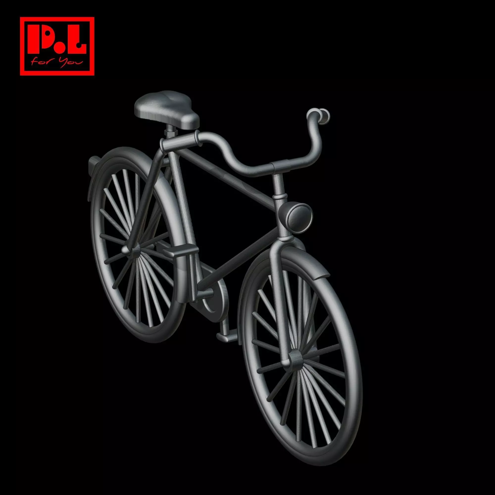 Mens bicycle 3D print model_1