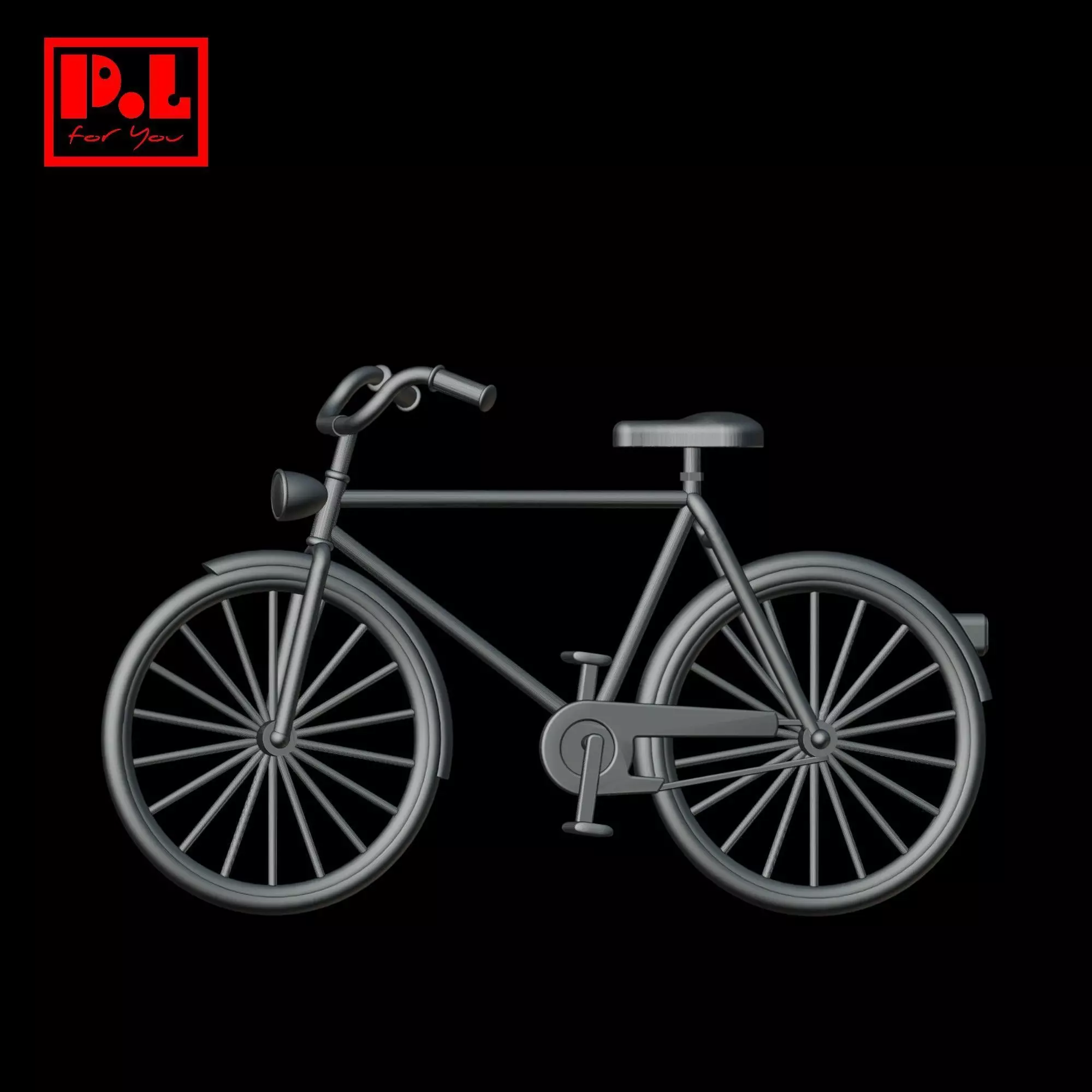 Mens bicycle 3D print model_0