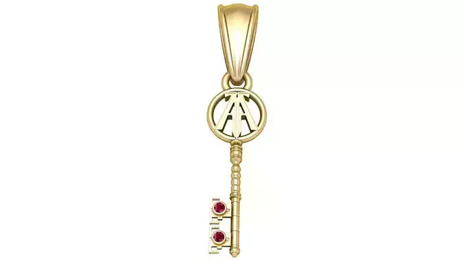 Golden Key Pendant