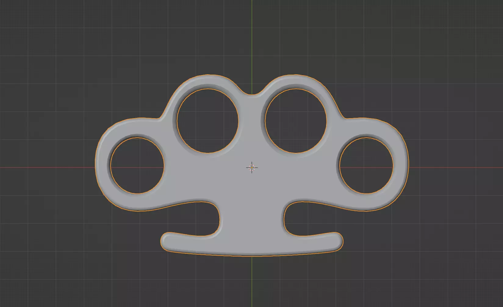 knuckleduster Low-poly 3D model_5