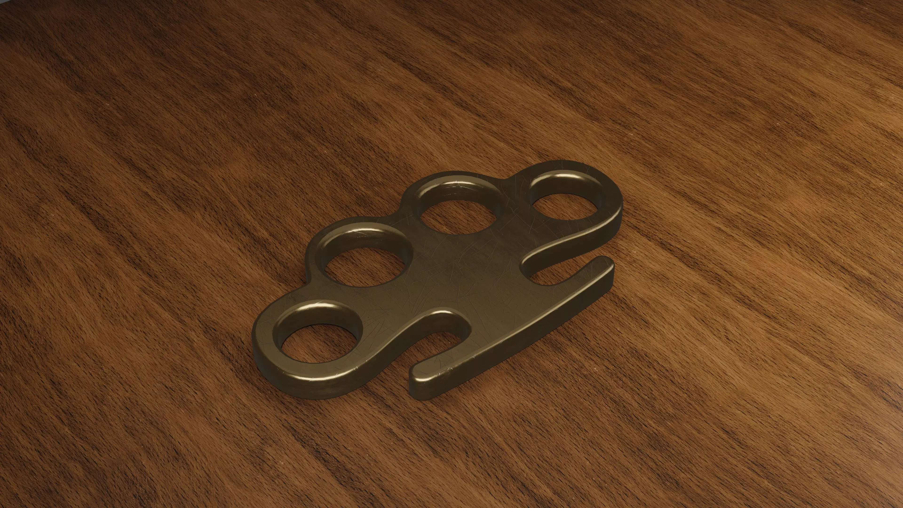 knuckleduster Low-poly 3D model_2