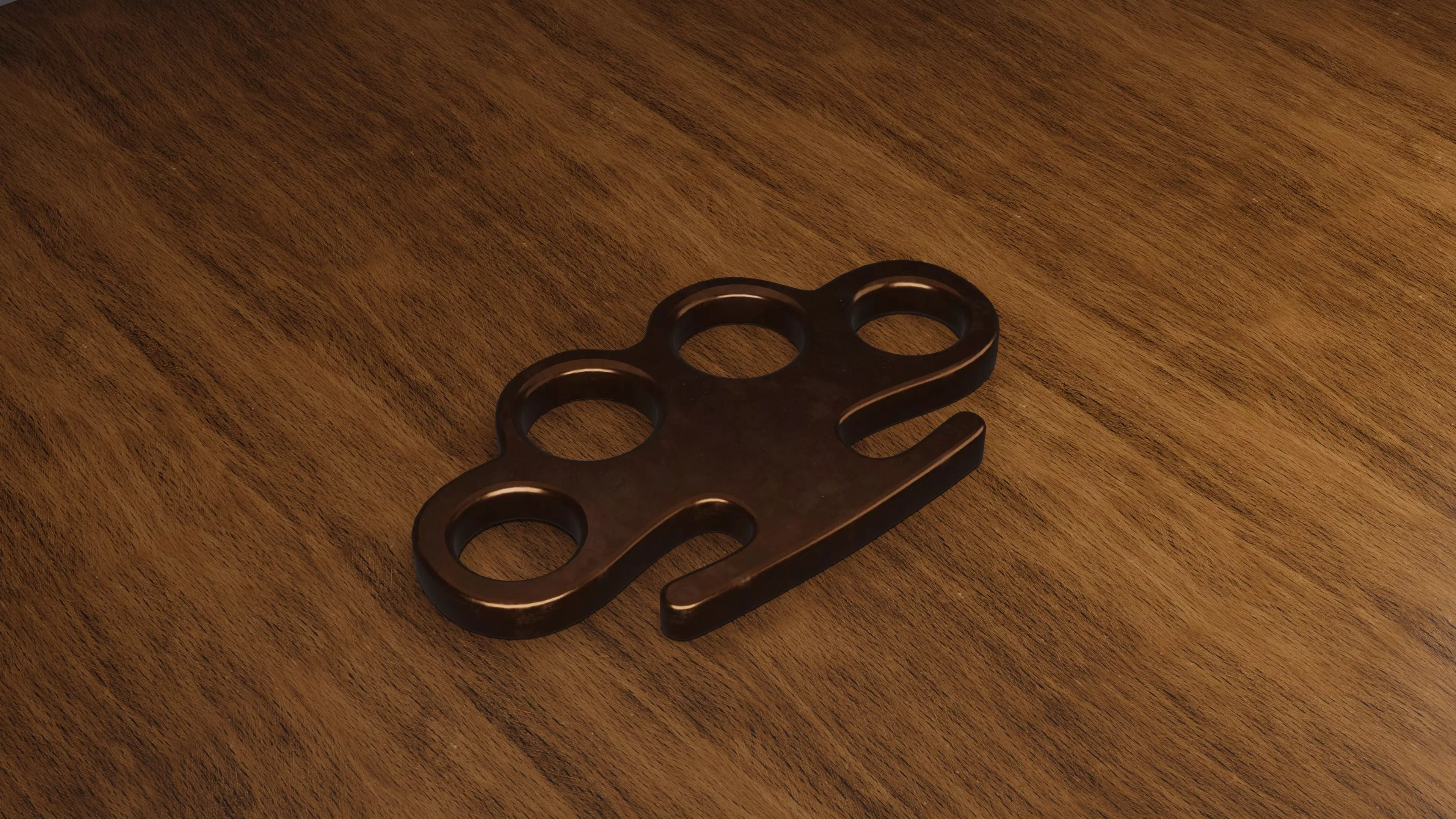 knuckleduster Low-poly 3D model_1