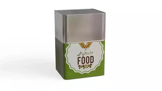 Square tin can