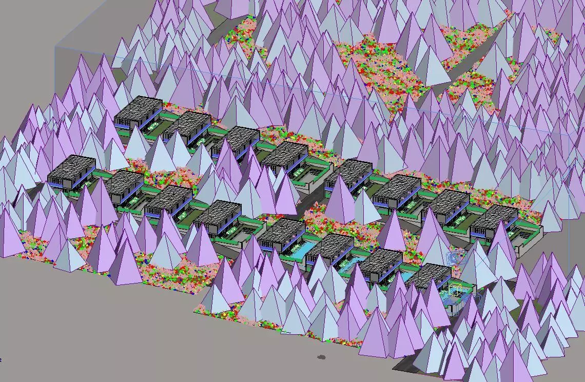 Villas Masterplan 3D model_6