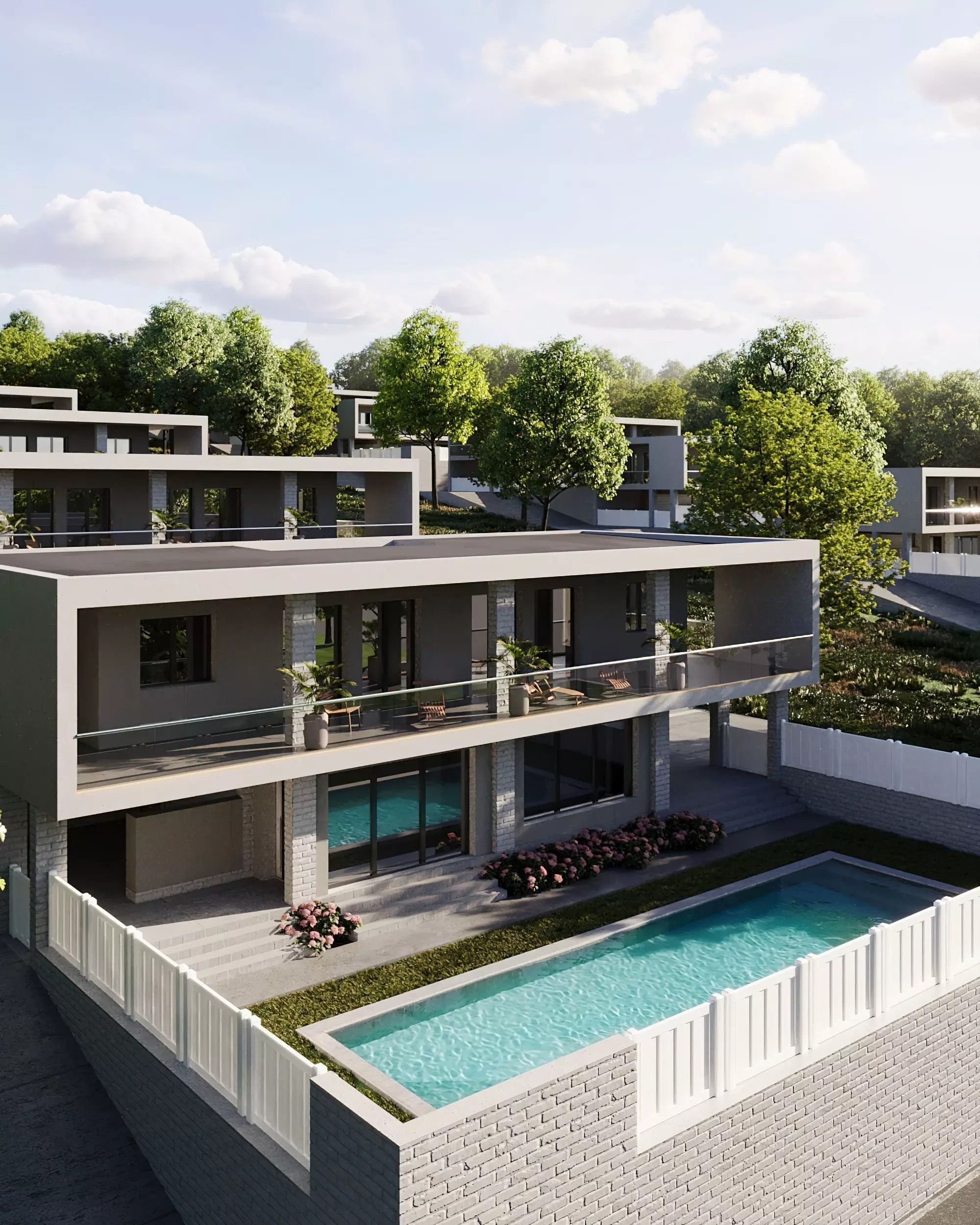 Villas Masterplan 3D model_1