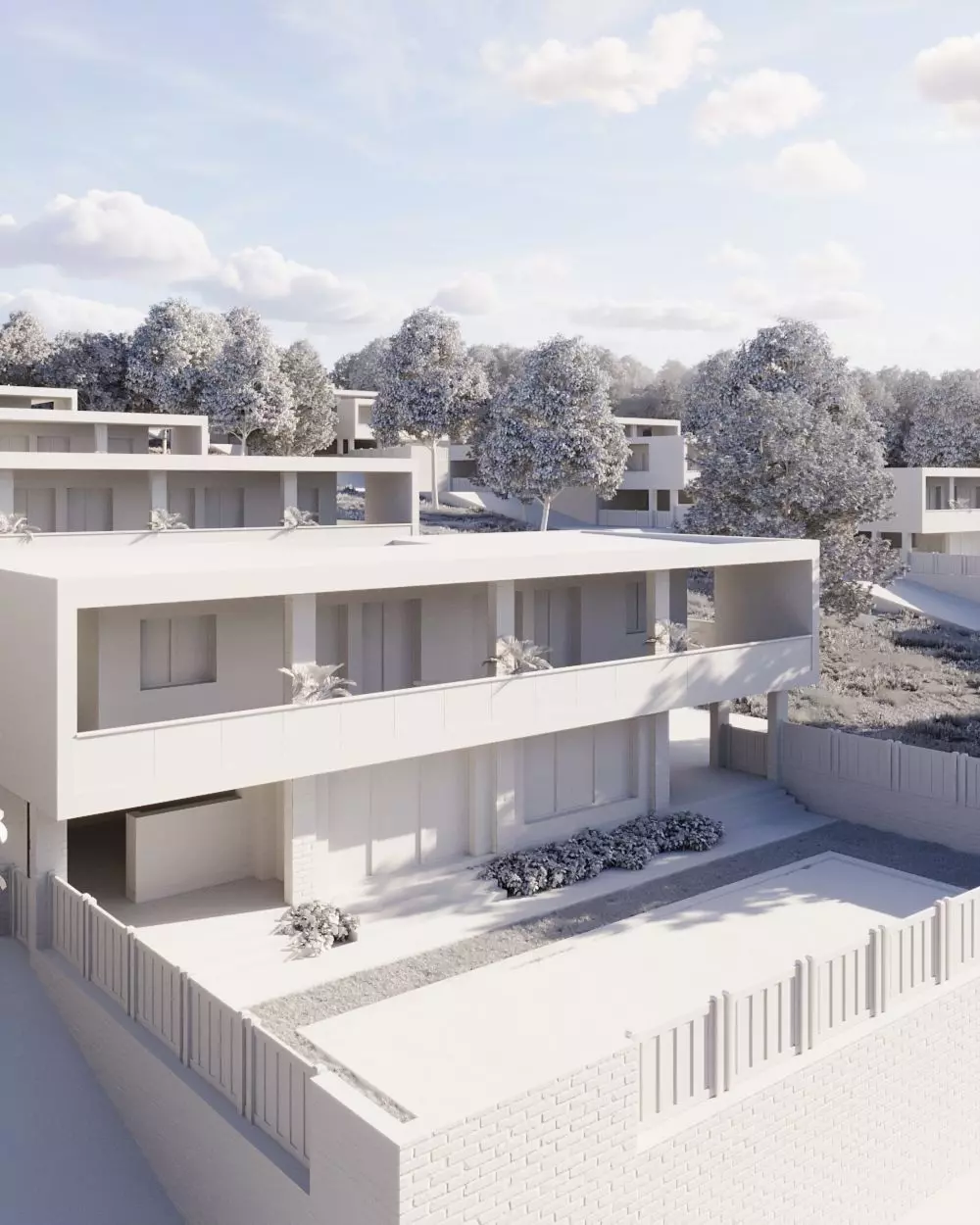 Villas Masterplan 3D model_13