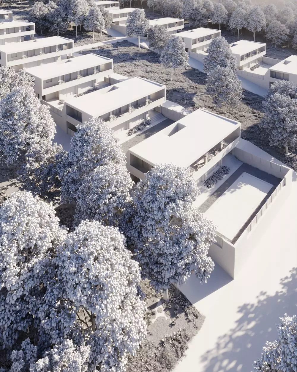 Villas Masterplan 3D model_14