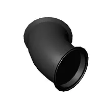 Sanitary Elbow 45 TC 4 in 3D model_0