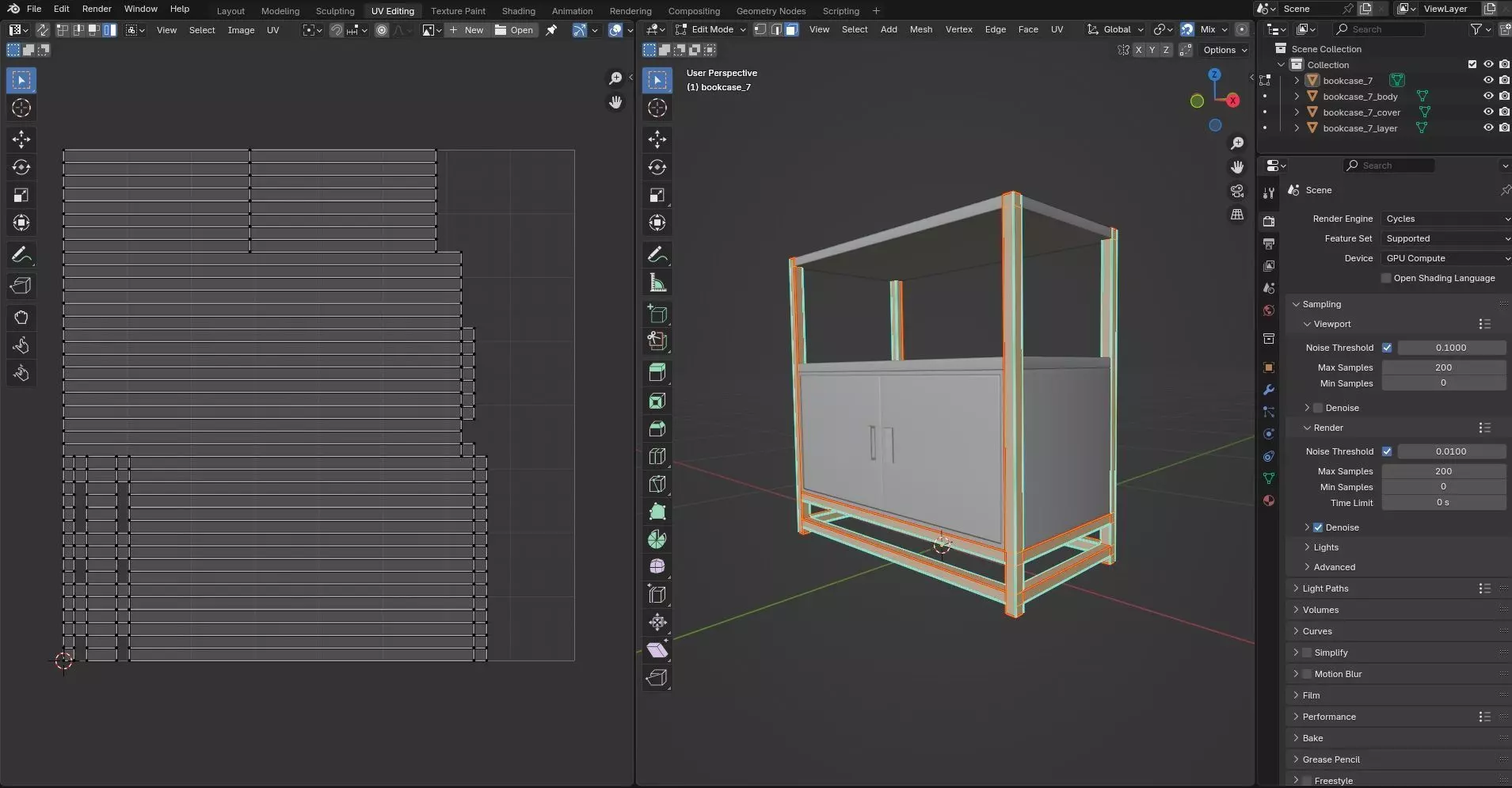 Bookcase CG41 3D model_9
