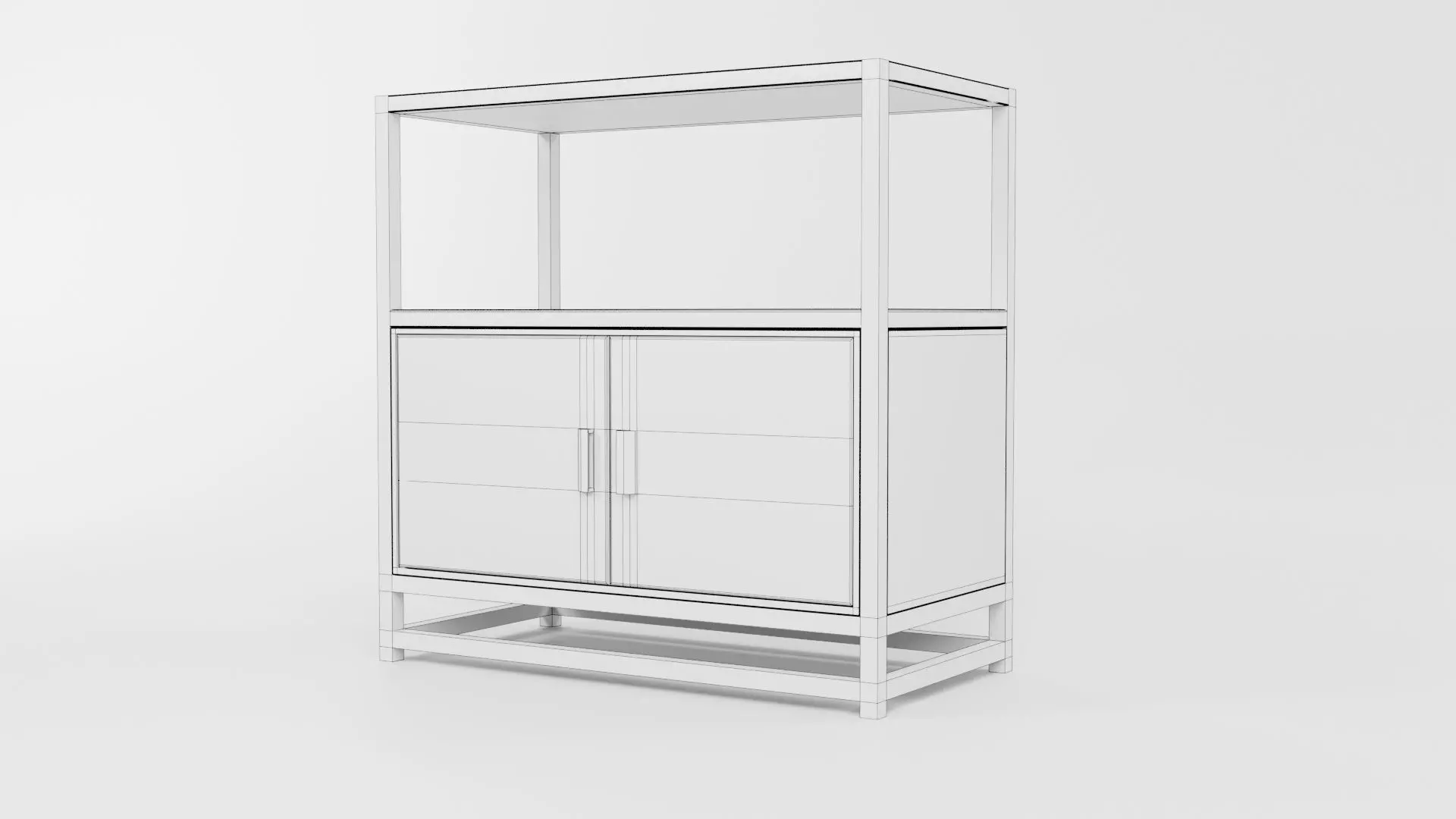 Bookcase CG41 3D model_5