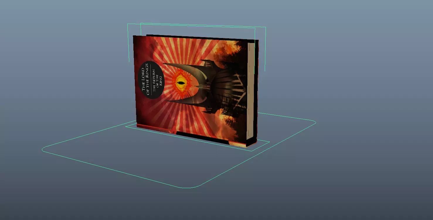 Realistic Book Rig- Fully Rigged and Animatable 3D Model 3D model_3