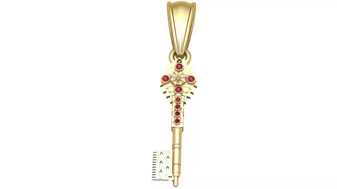 Royal Gold Key Pendant
