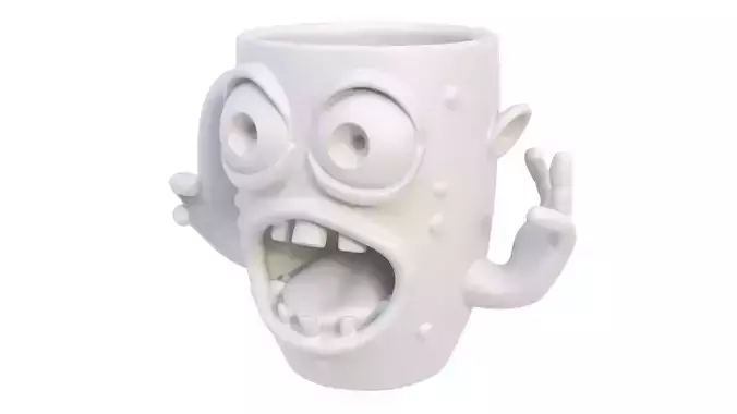 Mug scared