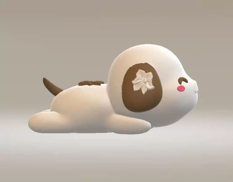 Chibi Dog 3d printabnle model 3D print model_2