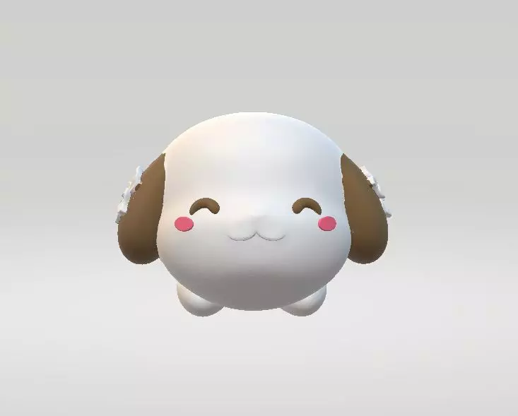 Chibi Dog 3d printabnle model 3D print model_0