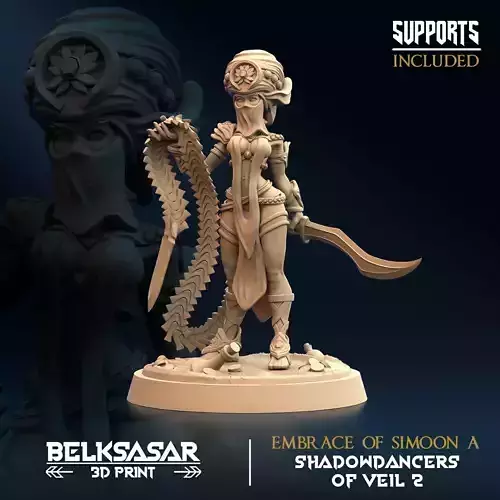 Embrace of Simoon A 3D print model