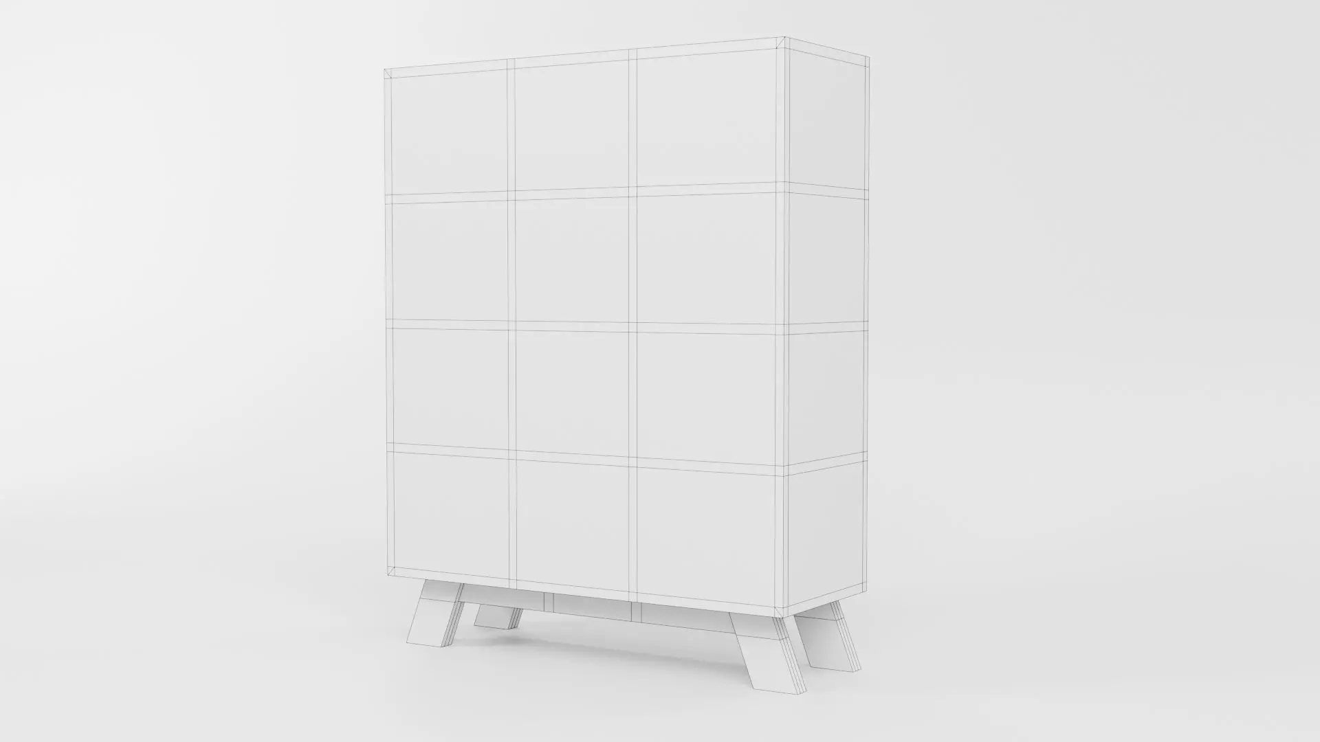 Bookcase CG45 3D model_6