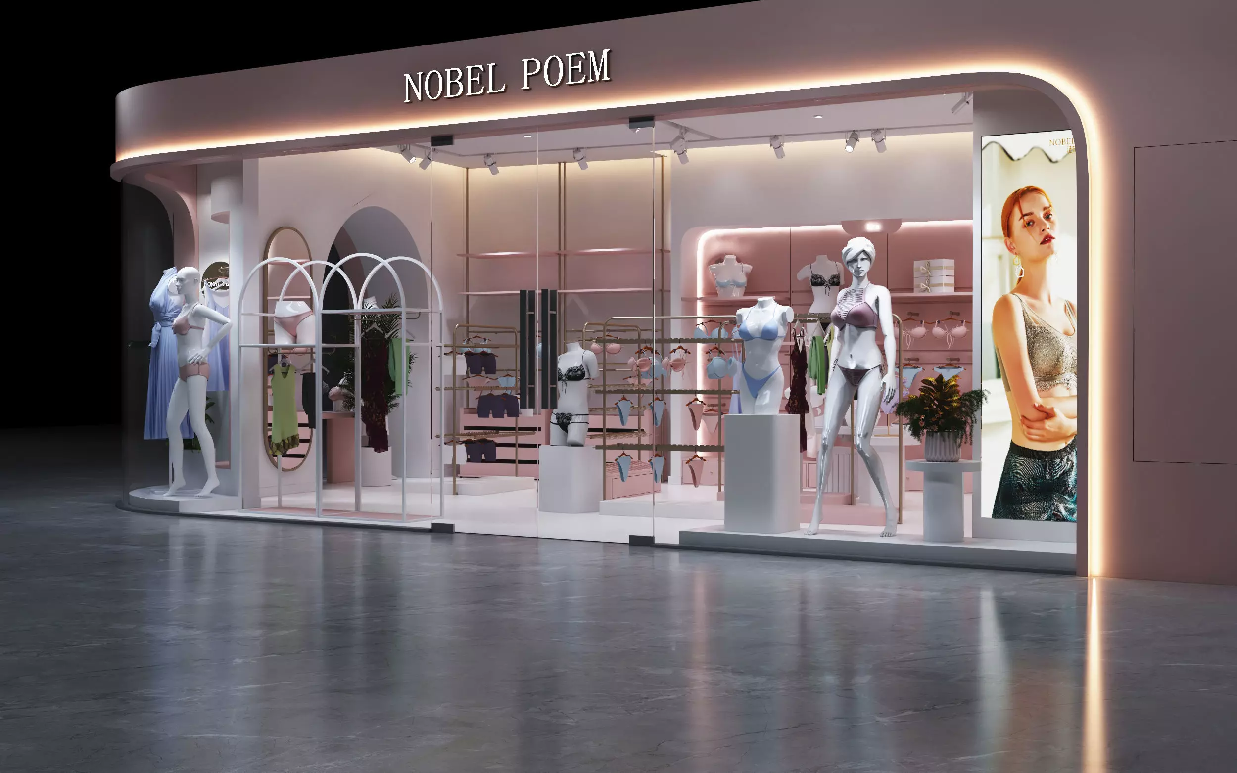 Lingerie Store 3D model_2