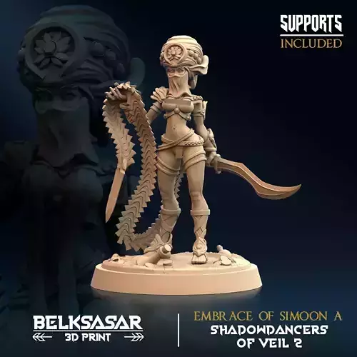 Embrace of Simoon A Nude 3D print model