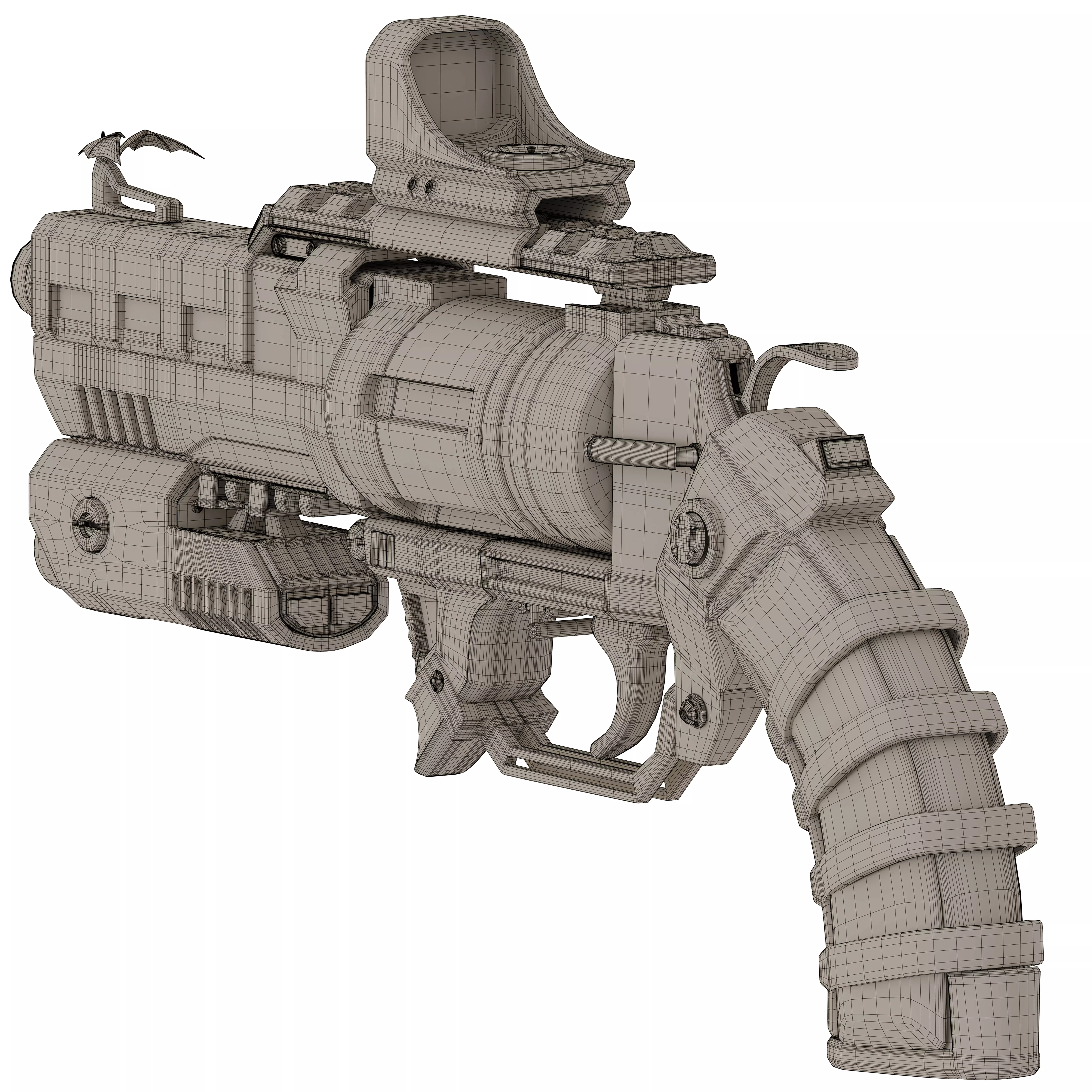 colt future Low-poly 3D model_8